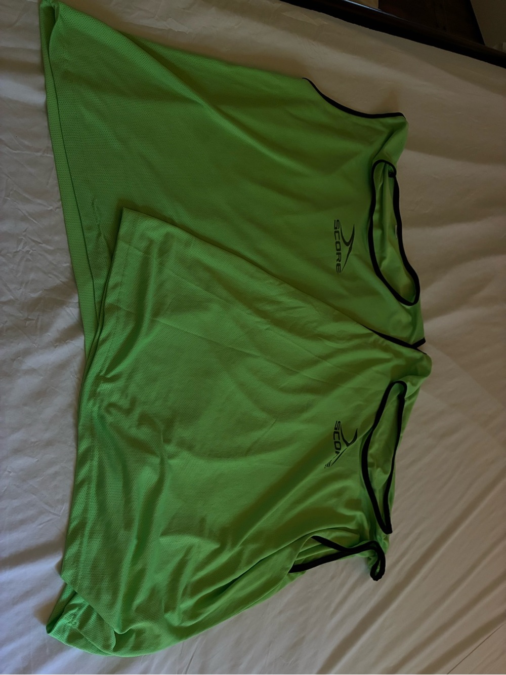 Score Lime Green Men's Athletic Tank Top